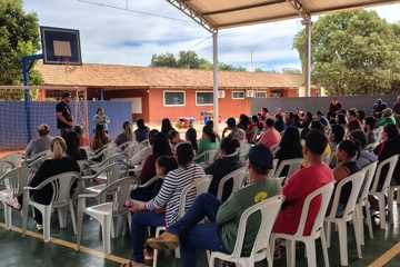 Seminário de apresentação para pais de alunos + cursos EAD gratuitos, escola municipal Crispim Marques