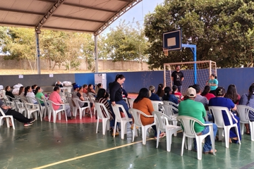 Seminário de apresentação para pais de alunos + cursos EAD gratuitos, escola municipal Crispim Marques